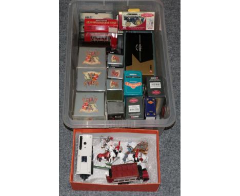 Britains Collection Various Boxed Figures, including The Scots Guards, The London Scene, The Scottish Regiment and five singl