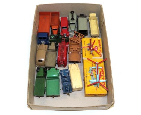 Dinky Various Commercial And Other Vehicles including Guy flat with tailboard, Market gardeners truck, Loud Speaker van, Stre