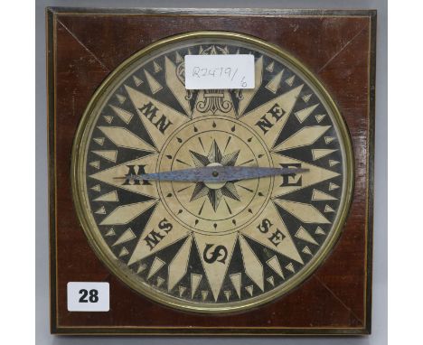 A large inlaid compass