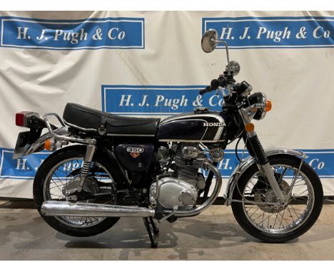 Honda CB350 motorcycle, 1972.Frame no. CB3505003288Engine no. CB350E-3149370Had a lot of money spent on it in 2019 but nod us