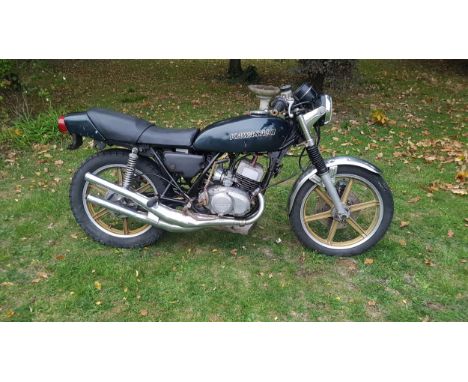 Kawasaki KH250 Triple motorcycle. 1979. 249ccFrame no. KH250B-026615Engine no. S1E056415UK supplied bike. Dry stored many yea