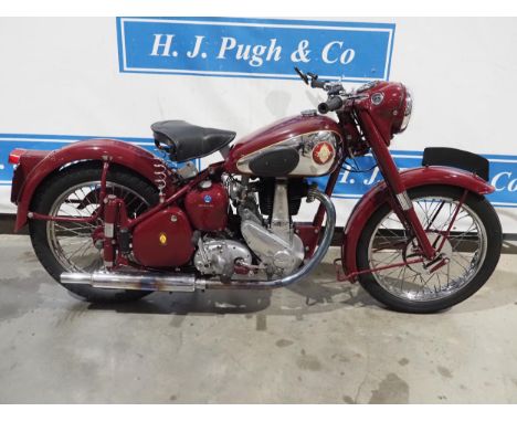 BSA B31 Springer Motorcycle. 1954. 350ccFrame No. BB31S-7843 Engine No. BB31-7143Good Compression. MOT until 30/6/23Reg. 204 