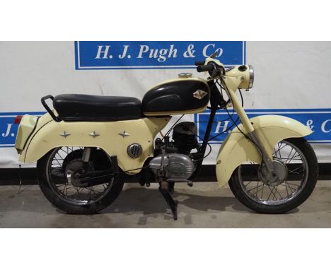 Ambassador 3 Star motorcycle. 1960. 197cc.Frame No. X36018882Engine No. 580B3333Runs & rides. Has had an engine rebuild and b