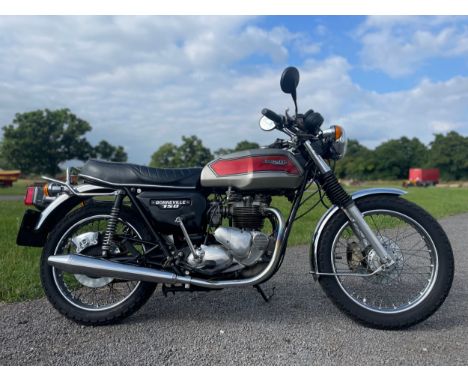 Triumph Bonneville motorcycle. 1980. 750ccEngine no. GB27275.With electric start. Runs and rides. Bike was recommissioned and
