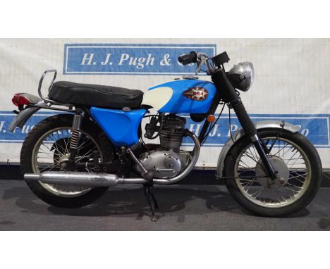 BSA B25 Starfire motorcycle. 1968. Frame No. B25B694. Engine No. B25B694. C/w Nova docs 