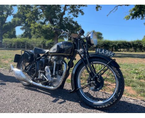 Velocette KSS motorcycle. 1939. Frame no. 4747. On girder forks. Out of a private collection. Will need recommissioning. This