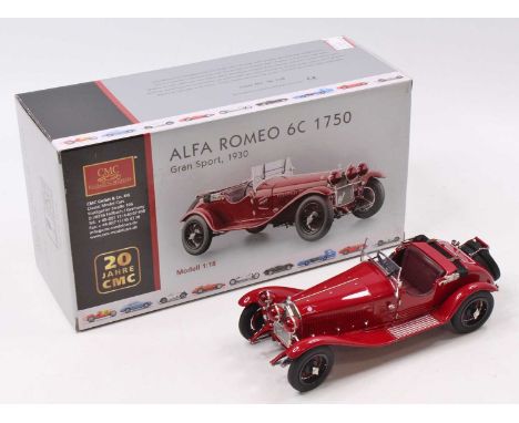 CMC Exclusive Models 1/18th scale Model of 1930 Alfa Romeo 6C 1750 Gran Sport, in the original polystyrene packed box (NM-BNM