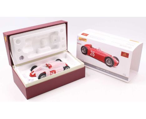 A CMC Exclusive Models No. M-176 1/18 scale diecast model of a Lancia D50 1955 Monaco GP by Alberto Ascari, housed in the ori