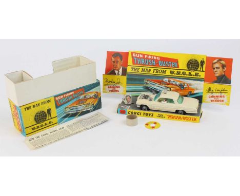 Corgi Toys Man from UNCLE No. 497 gun firing Thrush-buster comprising a cream body with white interior, without bonnet sticke