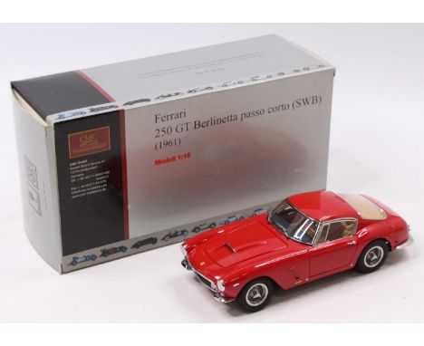 A CMC Exclusive Models No. M-46 1/18 scale model 1961 Ferrari 250 GT Berlinetta Passo Corto (SWB), finished in red, housed in