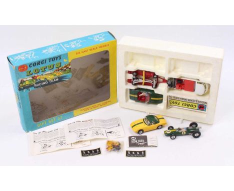 Corgi Toys Gift Set 37 Lotus Racing Team set in the original polystyrene packed box, all models complete with original Corgi 