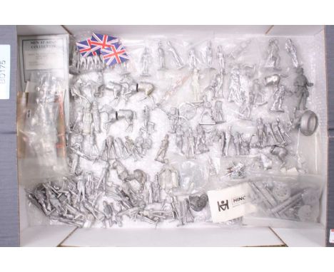 Collection of unpainted white metal models by Men at arms, Hinchliffe, Mil Art plus a very large quantilty of castings from t