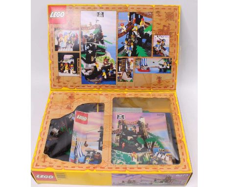 A Vintage Lego No. 6273 Rock Island Refuge, housed in the original card and window display box with instruction leaflet