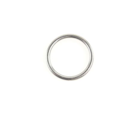 Platinum wedding band, 2mm width, ring size K, hallmarked in Birmingham.   CONDITIONplatinum gross weight 3.5 grams