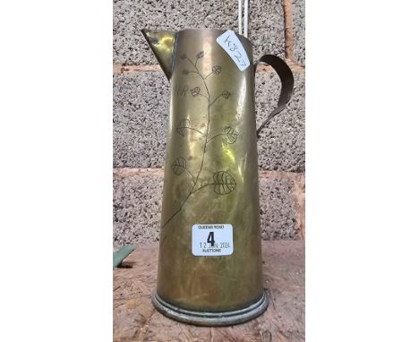 TRENCH ART BRASS JUG
