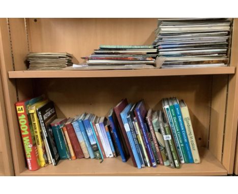2 SHELVES OF BOOKS &amp; MAGAZINES ON DARTMOOR, CARS, VINTAGE BROOK BOND TEA CARDS ETC