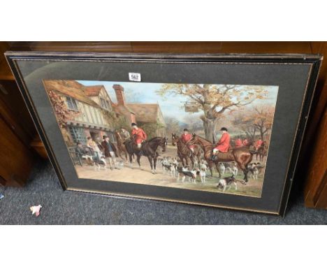 LARGE F/G HUNTING PRINT