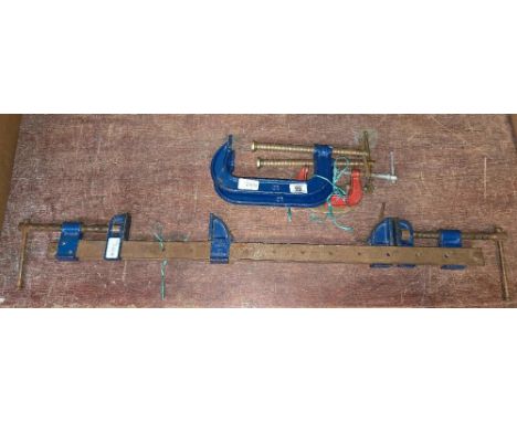 4 G-CLAMPS & 2 SASH CLAMPS