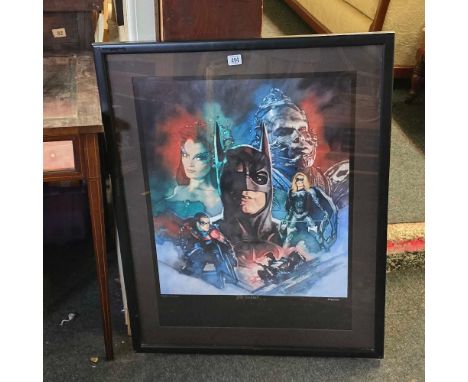 LARGE PRINT OF BATMAN & ROBIN THE CAST 1997 WITH CERTIFICATE OF AUTHENTICITY 