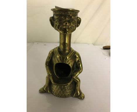 A brass walnut nut cracker