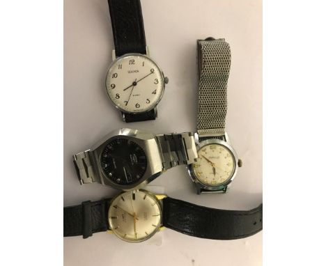 Four watches: Sekonda, Rotary, Tonodor, Limit