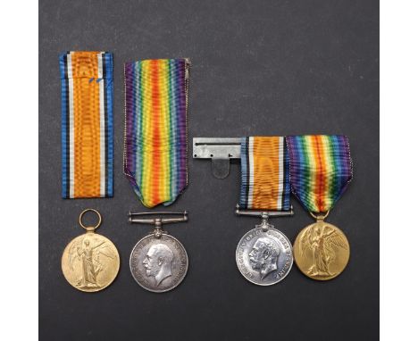 A Great War pair comprising War Medal and Victory Medal named to 265672 Pte H. Potter York R. Private Herbert Potter's medals