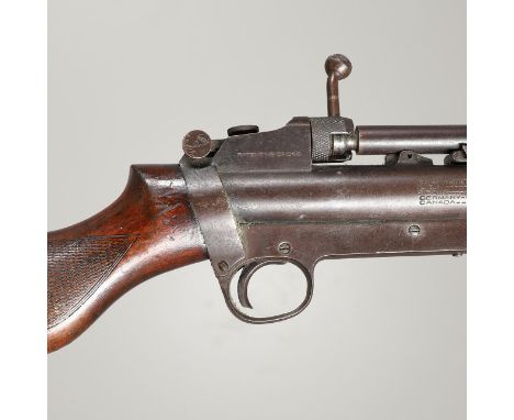 With a 64cm barrel, marked to the side 'Webley Service Air Rifle Mark II, Manufactured by Webley &amp; Scott, Birmingham, Eng
