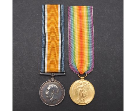 A Great War pair comprising War Medal and Victory Medal named to K. 34446 C.E. White Sto 1. R.N. Charles Edward White was bor