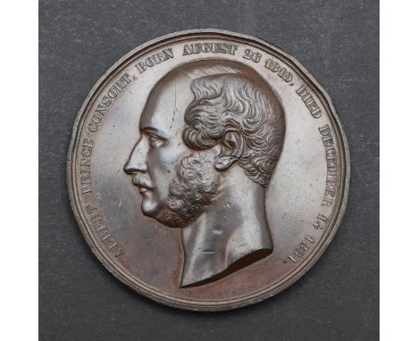 Profile portrait of Prince Albert 'Prince Albert Consort, Born August 26 1819, Died December 14 1861', reverse 'Founder of th