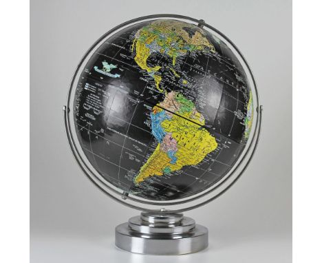 Globus - - Seltener Reliefglobus Modell STARLIGHT von Replogle. U.S.A., um 1970, bezeichnet "Replogle 16 inch Starlight Globe