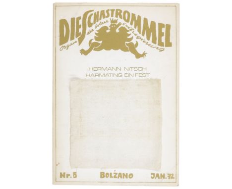 Wiener Aktionismus - - Brus, Günter. Die Schastrommel. Nr. 05. Hermann Nitsch. Harmating ein Fest. Nachwort von Günter Brus. 