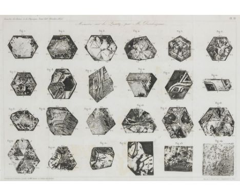 Mineralogie - - Des Cloizeaux, Alfred-Louis-Olivier Legrand. Mémoire sur la cristallisation et la structure intérieurs du Qua