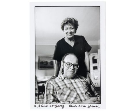 Cartier-Bresson, Henri. Alice und Georg Eisler. Original-Photographie. Vintage. Silbergelatine. Im unteren weißen Rand  signi