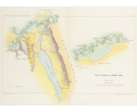 Asien - Tibet - - Hedin, Sven. Scientific Results of a Journey in Central Asia 1899 - 1902. 6 Textbände in 10 Bänden und 2 Ka