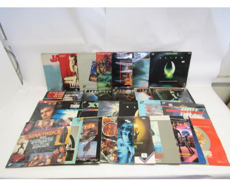 A collection of Horror and Science Fiction LaserDisc video discs, to include A Nightmare On Elm Street (sealed), Alien (x2), 