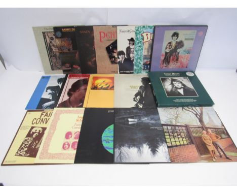 Folk / Folk Rock - A collection of seventeen LPs to include FAIRPORT CONVENTION: 'Unhalfbricking' 1980s reissue (ILPS-9102), 