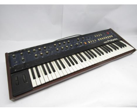 A vintage Korg Polysix (PS-6) six voice polyphonic analog synthesizer c.1981, serial no. 386242. For restoration