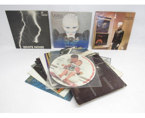 A varied collection of LPs and 12" singles including White Noise - 'An Electric Storm' (ILPS 9099, repress with Island pink r