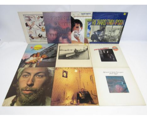 Folk Rock - RICHARD THOMPSON / RICHARD &amp; LINDA THOMPSON: Ten LPs to include 'First Light' (CHR 1177) with Chrysalis Recor