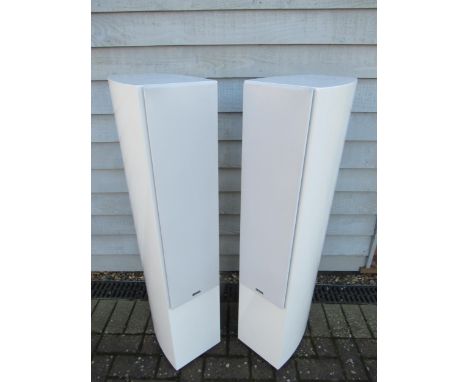 Hi-fi - A pair of Harman Revel Concerta2 F36 floorstanding speakers in piano white gloss finish, serial no's ME4042-CH001720/