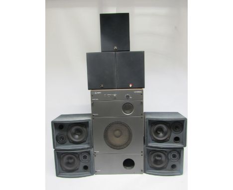 Hi-fi - A Wharfedale Mach 3 speaker, three Wharfedale Programme 30D.6 bookshelf speakers and four Ohm KS1 speakers (8)