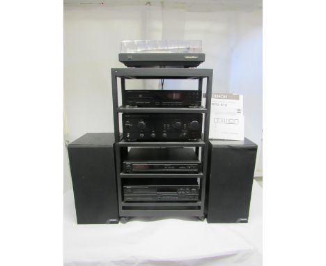 Hi-fi - A collection of hi-fi separates to include Dual CS 505-4 turntable with Dual ULM68E cartridge, Denon DCD-580 CD playe