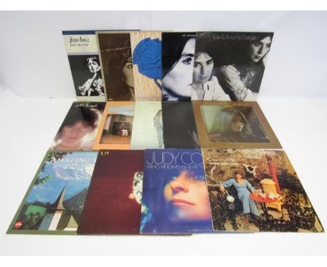 Folk / Folk Rock / Country - Female Artists - Fourteen LPs to include JUDY COLLINS: 'In My Life' (Elektra EKS-7320), 'Who Kno