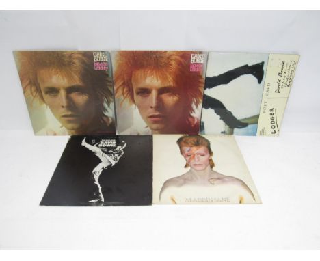 DAVID BOWIE: A group of five LPs to include 'Space Oddity' (LSP-4813), 'Space Oddity' (LSP-4813, Italian pressing), 'The Man 