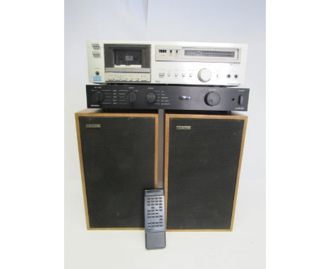 Hi-Fi - A group of hi-fi separates for spares or repair, to include Audiolab 8000S amplifier with remote, NEC K450E stereo ca