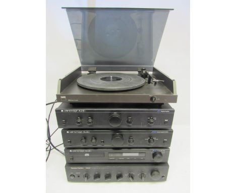 Hi-fi - A collection of hi-fi separates to include Nad 5120 turntable with Ortofon OMB cartridge, Cambridge Audio A1 integrat