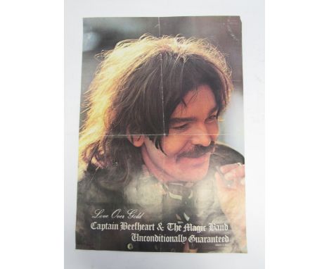 CAPTAIN BEEFHEART AND HIS MAGIC BAND: An original promotional poster for the Unconditionally Guaranteed LP, Virgin V 2015, fo