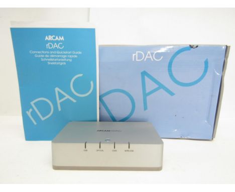 Hi-Fi - An Arcam rDAC digital to analogue converter, serial no.EDACA07444, boxed with instructions