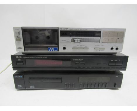 Hi-fi - Three hi-fi separates to include Arcam One CD player, Denon TU-260L stereo tuner and Sharp RT-200 cassette deck (3)