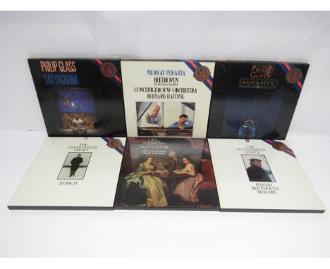 Classical - Six LP box sets on the CBS Masterworks label, to include Philip Glass - 'Satyagraha' (I3M 39672) and 'Akhnaten' (